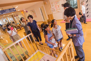 ３階上京保健センターにて。