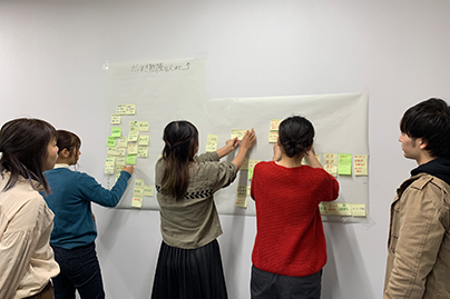 ２回開催したワークショップで出た意見をまとめているところ