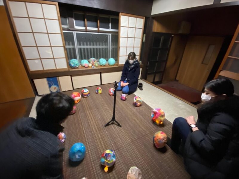 360度カメラでの撮影の様子