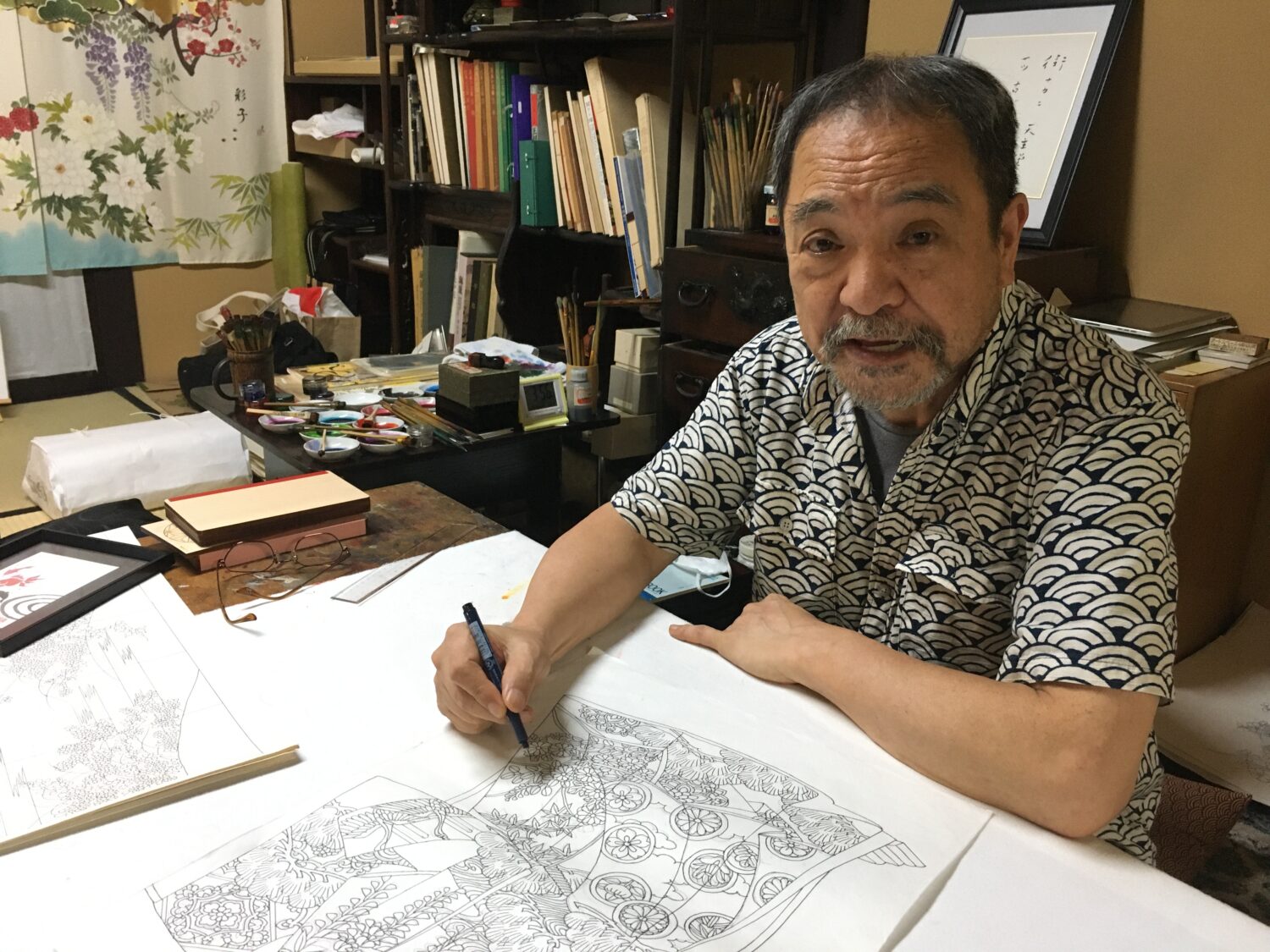 妥協のない姿勢でものづくりに向き合う京友禅染織作家 南進一郎さん