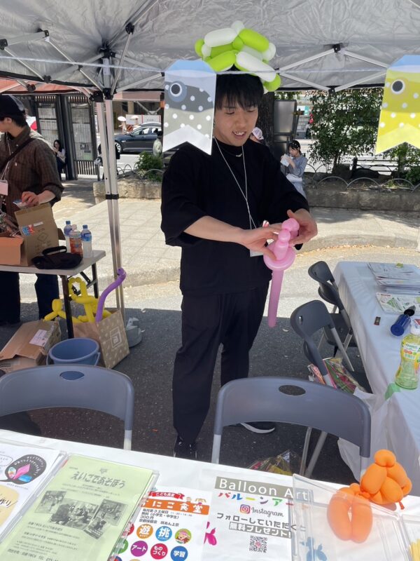 来場者を魅了したジャグリング