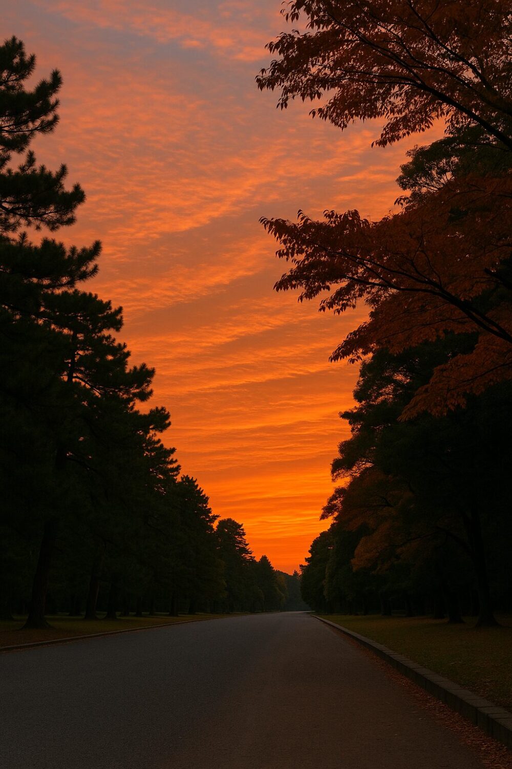 【サンプル】夕暮れの京都御苑