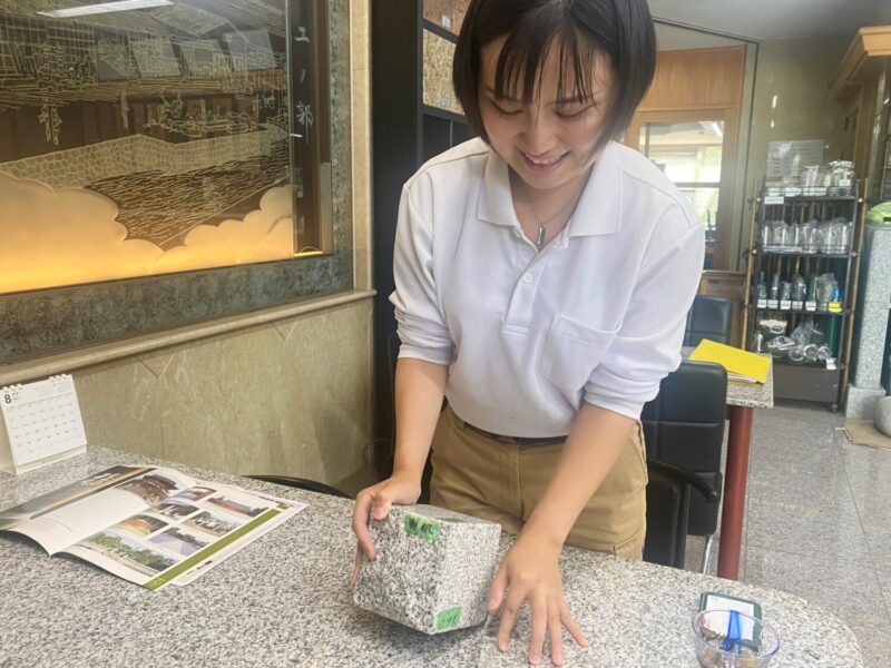 面によって磨き方が異なるサンプル